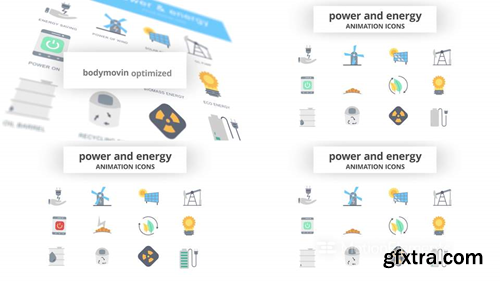 MotionElements Power & Energy - Animation Icons 14733715