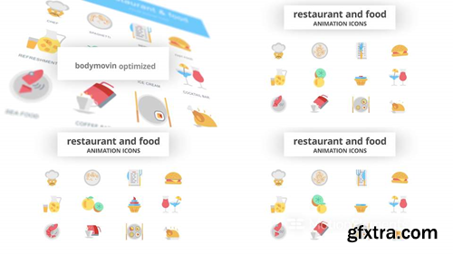 MotionElements Restaurant & Food - Animation Icons 14733717