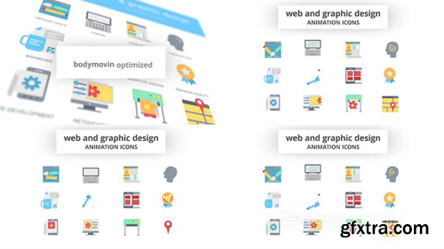 MotionElements WEB & Graphic Design - Animation Icons 14733730