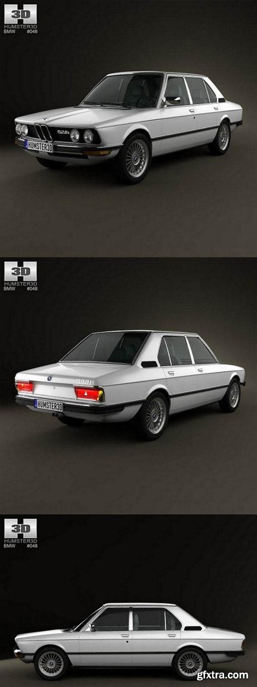 BMW 5 Series sedan (E12) 1978 3D Model