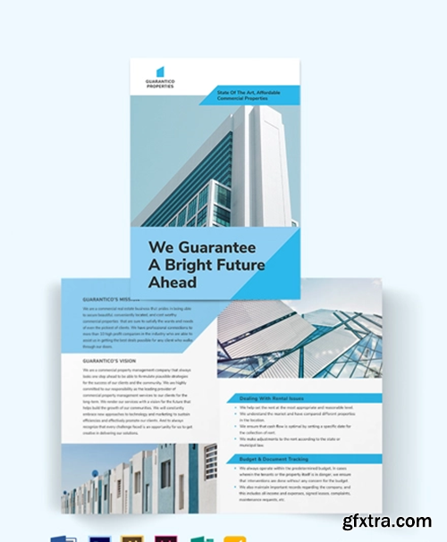 Commercial Property Management Bi-Fold Brochure Template