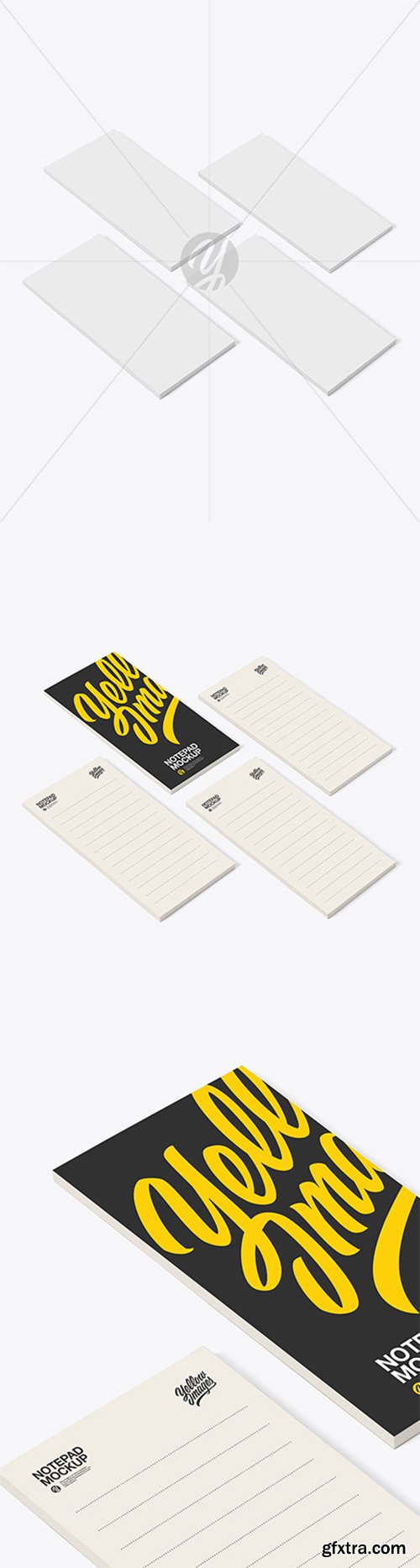 Four Paper Pads Mockup 55759