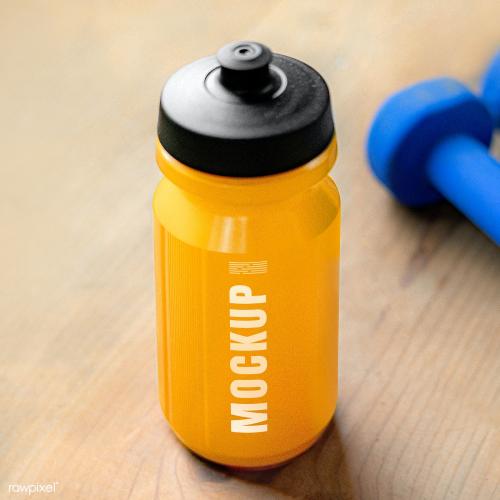 Reusable sports bottle mockup design - 2194480