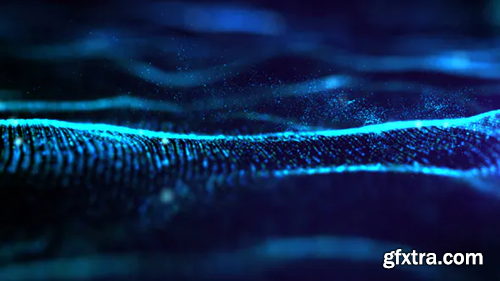 Videohive Futuristic Digital Blue Abstract Particles 01 22143046