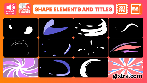 MotionArray Shape Elements And Titles 217874