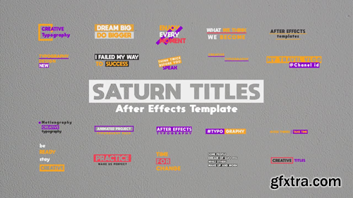 MotionArray Saturn Titles Pack 586060