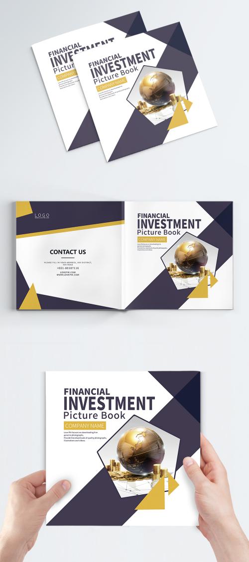 LovePik - corporate financial investment brochures cover - 401253111