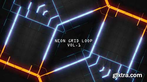 Videohive Neon Grid Loop Vol.1 13389456