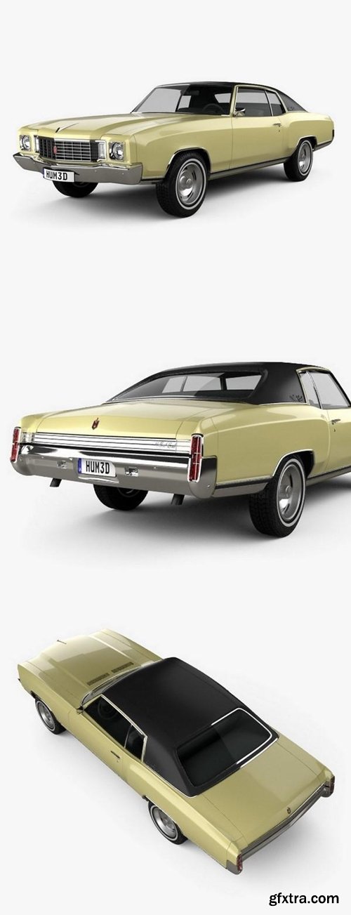 Chevrolet Monte Carlo 1972 3D Model