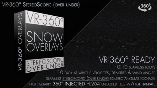 Videohive - Snow Overlay VR-360° Editors Pack (StereoScopic 3D Over-Under) - 19227778