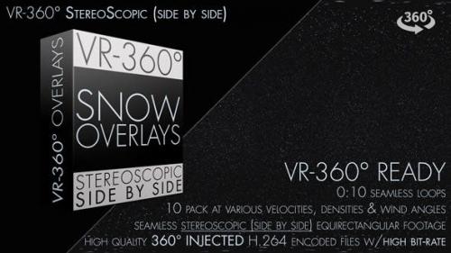 Videohive - Snow Overlay VR-360° Editors Pack (StereoScopic 3D Side by Side) - 19227792