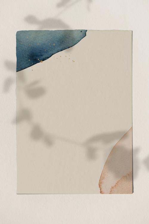 Watercolor patterned background template illustration - 1227817