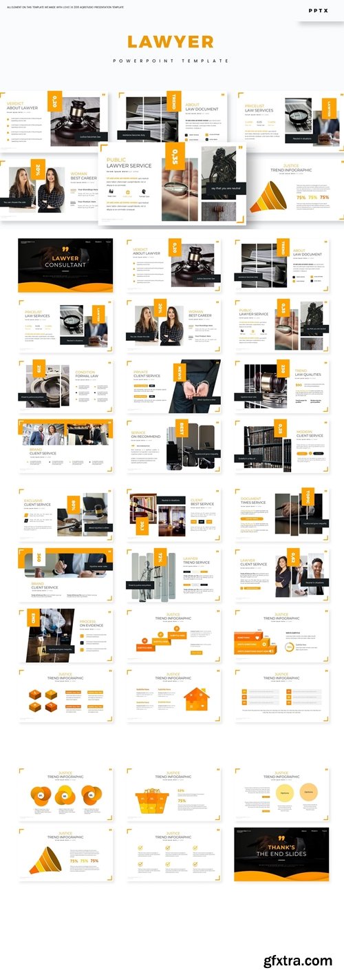 Lawyer Powerpoint, Keynote and Google Slides Templates