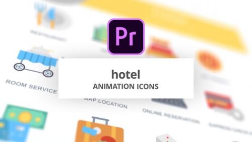 Videohive - Hotel - Animation Icons (MOGRT) - 26755767