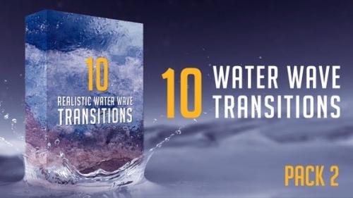 Videohive - Water Wave Transitions Pack 2 - 23049175