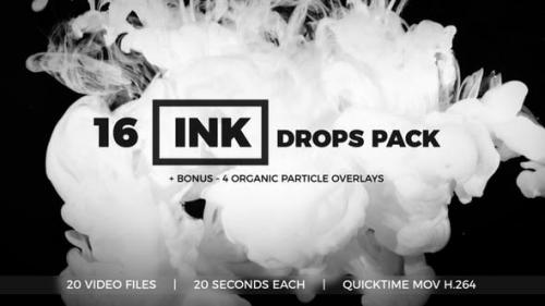 Videohive - Ink Drops Pack - 23382676