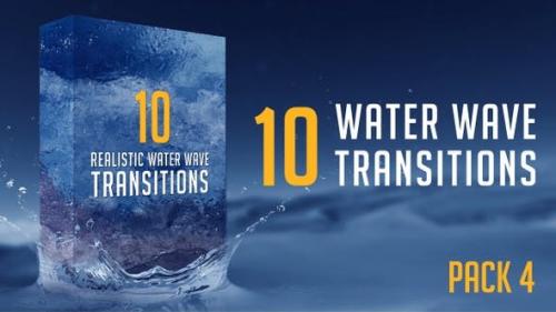 Videohive - Water Wave Transitions Pack 4 - 23049428