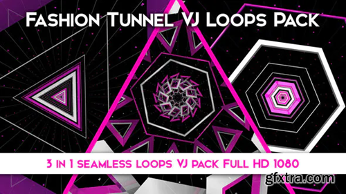 Videohive Fashion Tunnel Vj Loops Pack 21831411