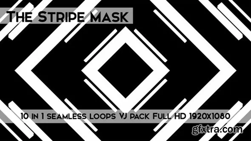 Videohive The Stripe Mask Vj Loops Pack 21998231