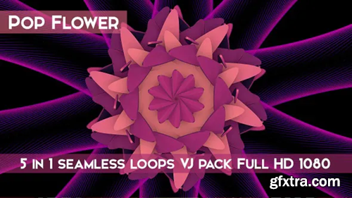 Videohive Pop Flower VJ Loops 23568936