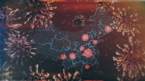 Videohive - Mapping Epidemic Outbreak in China 4K - 26790357