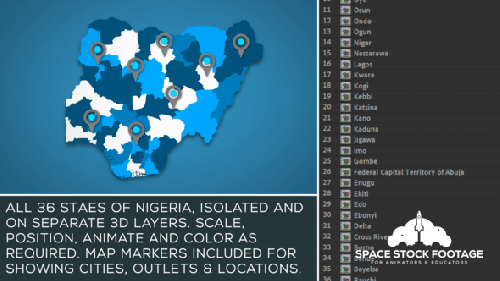 Videohive - Nigeria Map Kit - 26805762