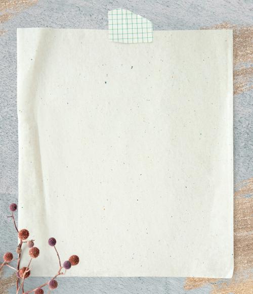 Blank plain white paper template - 1201882