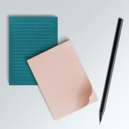 Blank lined notepaper template - 1201952
