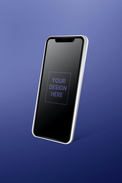 Blank smartphone screen mockup design - 935116