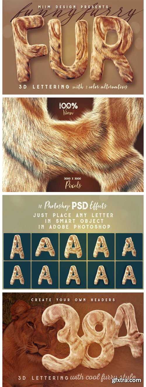 Funny Furry - 3D Lettering 4188856