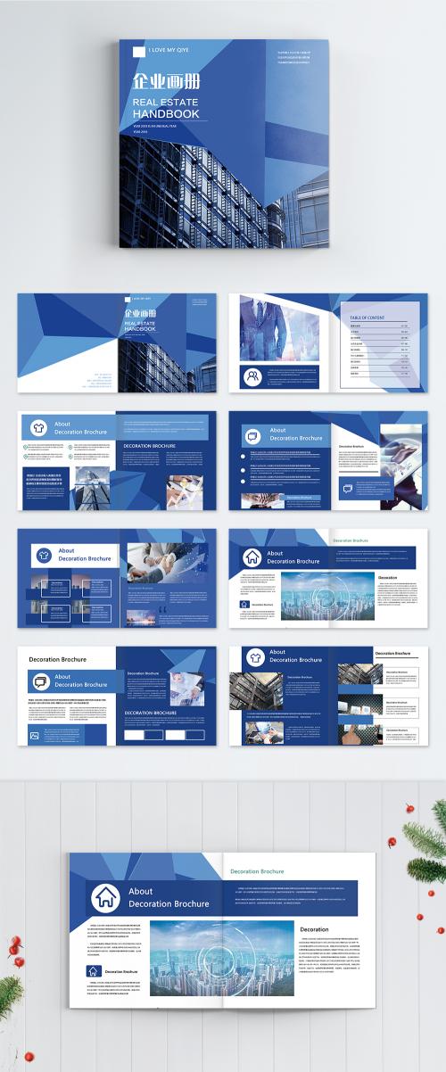 LovePik - blue business enterprise brochure - 400246852