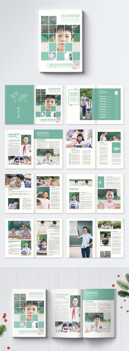 LovePik - green childrens education brochure - 400252491