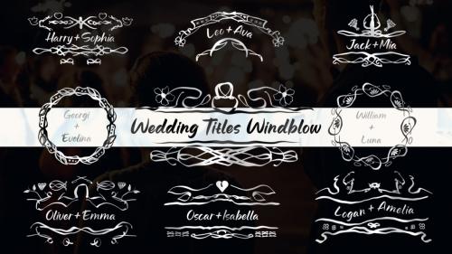 MotionArray - Wedding Titles Windblow - 178428