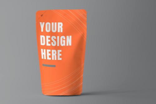 Vibrant orange product packaging mockup - 894847