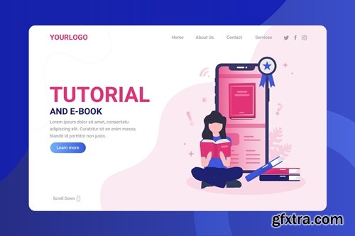 Tutorial and E-book - Landing Page