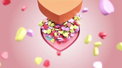 MotionArray - Valentine Candy Box Logo - 403221