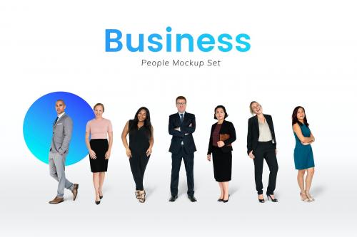 Diverse business people characters set - 591406