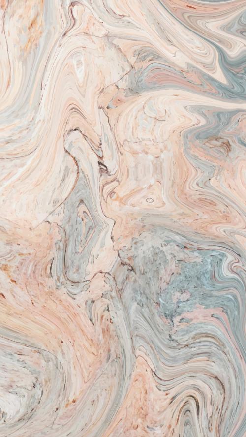 Fluid marble textured mobile phone wallpaper vector - 1225874