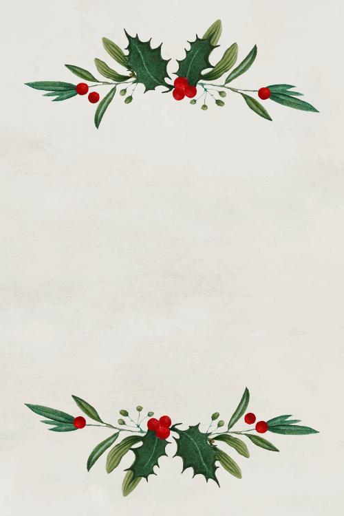 Festive Christmas frame design vector - 1226086