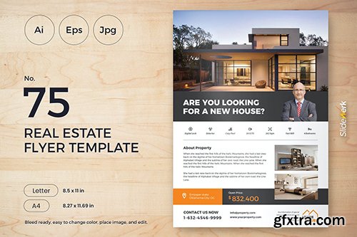 Real Estate Flyer Template 75 - Slidewerk