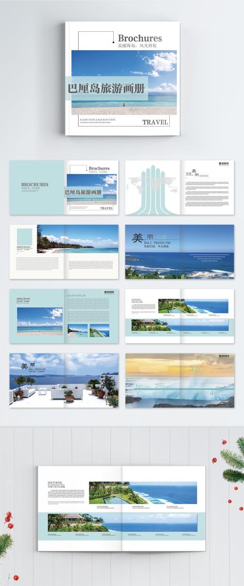 LovePik - green bali island scenery tour brochure - 400205150