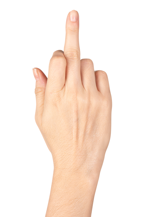 Hand showing middle finger transparent png - 2052997