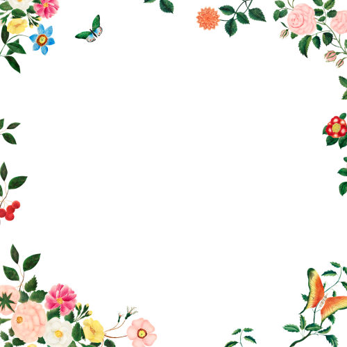 Vintage floral frame illustration transparent png - 2208736
