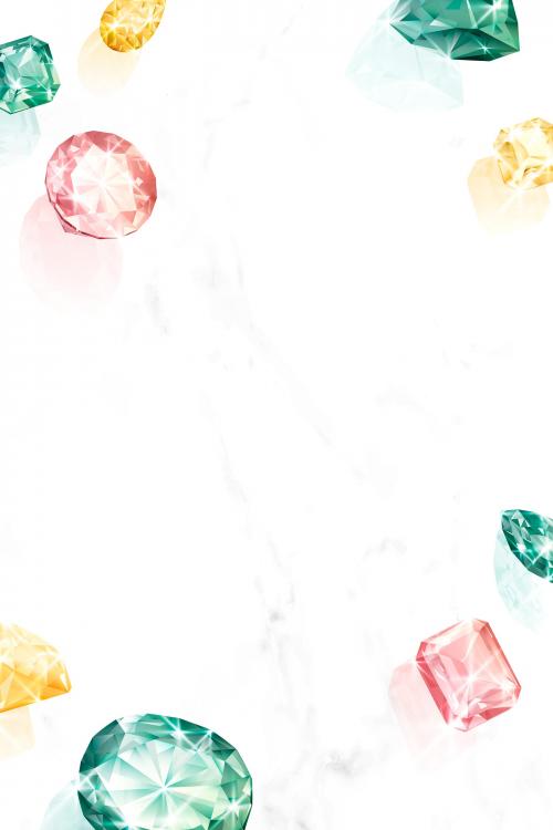 Colorful crystal gem design vector - 1228058