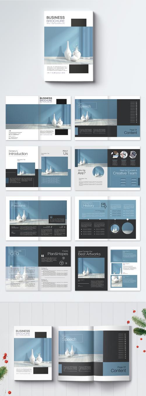 LovePik - minimalist style furniture industry brochure design template - 400161697