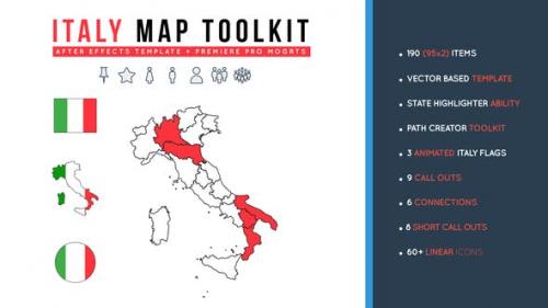 Videohive - Italy Map Toolkit - 26892363