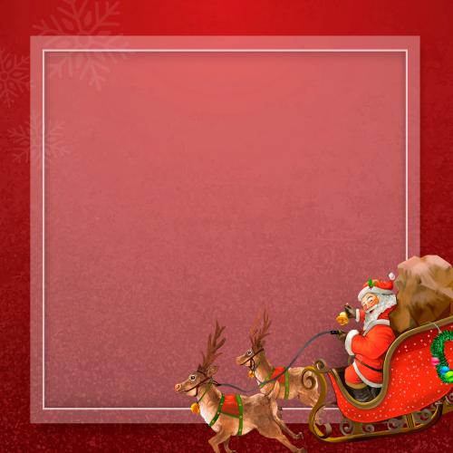Christmas vintage frame design vector - 1228855