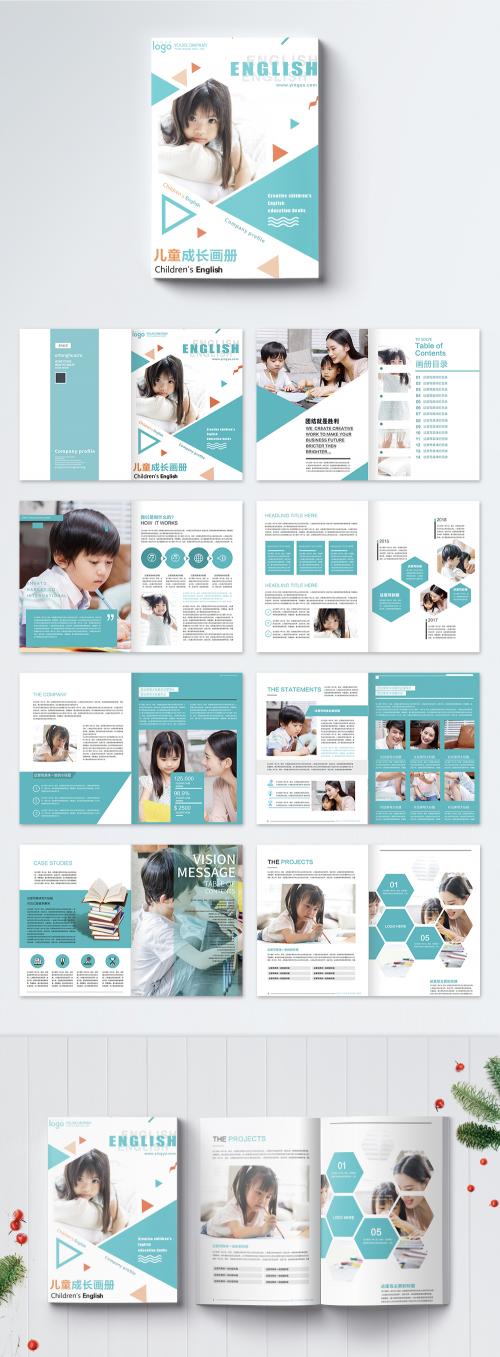 LovePik - fresh childrens growth education brochure - 400182398