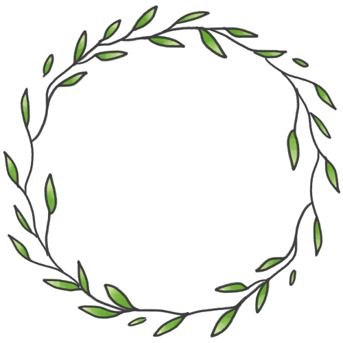 Doodle wreath frame transparent png - 2100615
