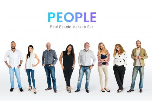 Diverse business people characters set - 591354
